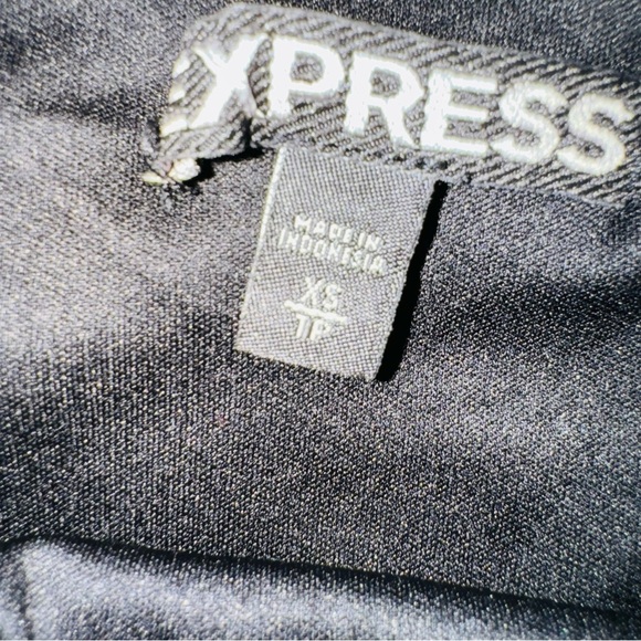 Express Black and Red Skater Mini Skirt with Ruffles - Picture 4 of 4